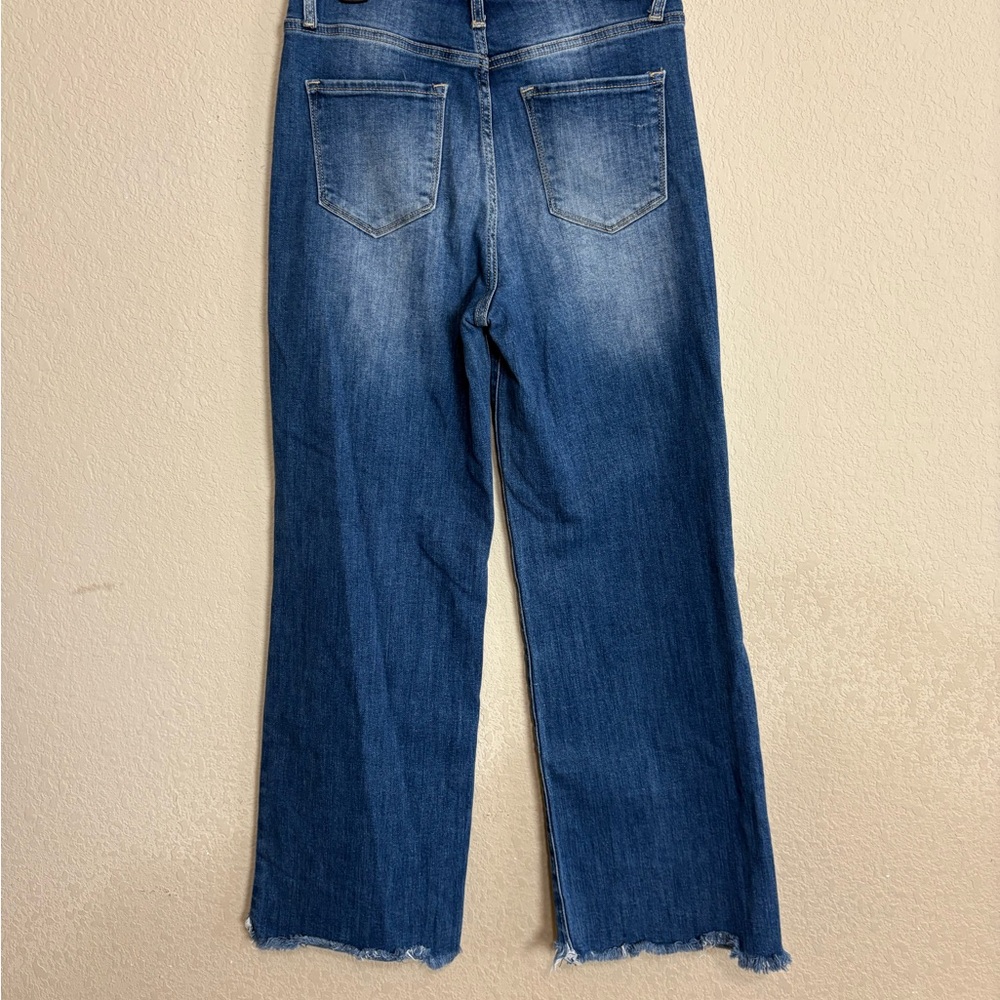 Risen Jeans High Waist Wide Leg Frayed Hem & Waist Cotton Jeans Size 29” BDQ5032 - Picture 7 of 14